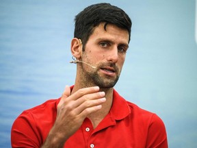 Serbian tennis player Novak Djokovic