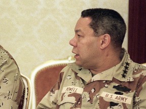 File: US General Colin Powell, 1990.