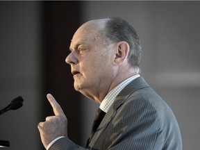 Keynote Speaker Rex Murphy addresses The Investment Industry Hall of Fame at the Delta Toronto Hotel, Thursday October 24, 2019.