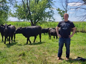 By visiting local farms regularly, Darius Campeau, president of Ottawa Valley Meats, sees for himself that the animals are well housed, allowed to range freely and treated humanely.