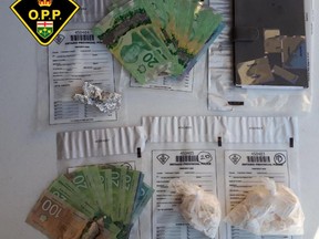 Items seized by the OPP in raids near Pembroke