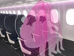 The Seattle innovation company has developed a technology that will literally shield travellers from the virus as they board airplanes for the first time.