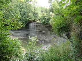 Bridal Veil Falls is a popular attraction on Manitoulin Island.