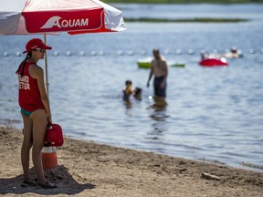 A cooling dip in the Ottawa River.