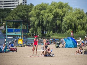 Mooney's Bay beach and park.