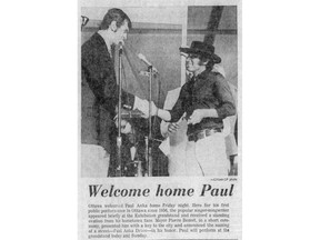 In August 1972, 16 years after being booed at his last performance in Ottawa, Paul Anka made a triumphant retorn to his birthplace and attracting more than 100,000 fans to his concerts at the Ottawa Ex.