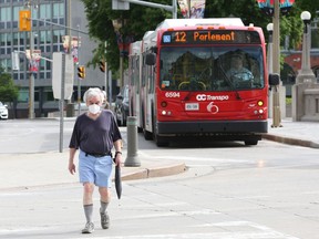 OTTAWA- May 27, 2020 -- OC Transpo bus.