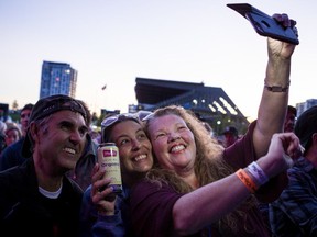 Fans waiting for Lucinda Williams to hit the stage at CityFolk at Lansdowne Park on Thursday September 12, 2019.