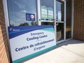 The emergency cooling centre located at the Ron Kolbus Lakeside Centre near Britannia Beach.