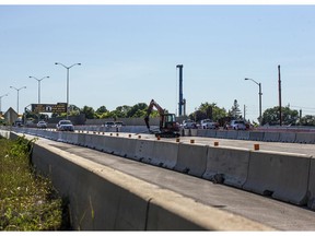 Highway 417 at the location of the bridge replacement Monday, July 6, 2020.
