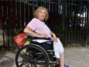 Suzanne Kobe, 69, in a photo outside the Shepherds of Good Hope earlier this week.