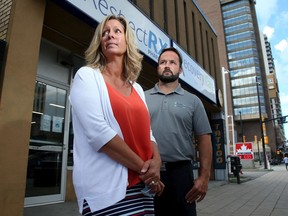 Donna Sarrazin, left, is the owner and operating partner of Recovery Care, whose harm-reduction clinics focus on substance-use disorders for both legal and illegal drugs. Mark Barnes is owner/pharmacist at RespectRx Pharmacy. Both are partners in the Safer Supply Ottawa program.