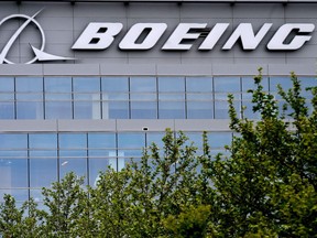 (FILES) In this file photo taken on April 29, 2020 the Boeing regional headquarters is seen amid the coronavirus pandemic in Arlington, Virginia.