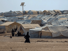 The Al-Hawl refugee camp in Syria.