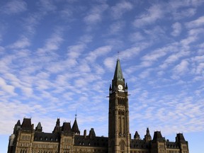 Parliament Hill is shown in Ottawa on March 11, 2020.