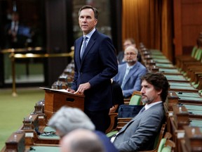 Canada's Minister of Finance Bill Morneau presents an Economic and Fiscal Snapshot in the House of Commons on Parliament Hill in Ottawa, Ontario, Canada July 8, 2020.