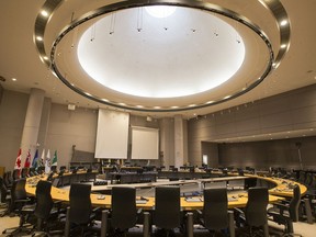 The Ottawa city council chamber.