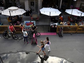 The outdoor patio scene in the ByWard Market. As of this weekend, the risk moves indoors.