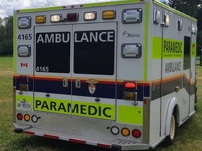 A 65-year-old man is in serious but stable condition after falling on a rock on Saturday.