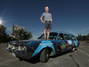 Mark Monahan, founder of Bluesfest, in Gatineau Wednesday June 17, 2020. Monahan is parked at Zibi, where he will be holding a Bluesfest Drive-In.