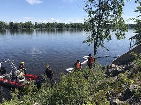 Ottawa Fire Services Haz-Mat and water rescue technicians are working to control a fuel leak into the Ottawa River near Ogilvie Road.