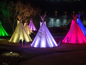 Seven tipis were installed on the grounds of the Museum of Canadian History as part of Canada 150 events in 2017. They represented the seven-generations and the seven sacred Indigenous teachings of the First Nations.