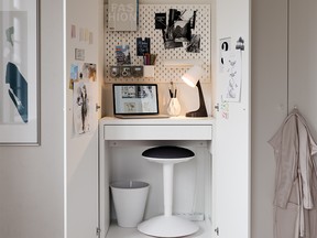 Transform even small spaces into homework hubs.