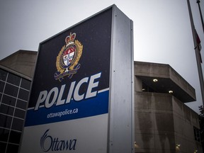 A file photo of Ottawa Police Service headquarters on Elgin Street.