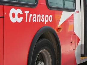 An OC Transpo bus: If we want people to ride transit, we need to rethink the incentives.