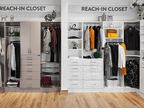 No matter what you’re looking for, DYMON’s Custom Closet Solutions has something to suit your taste with a wide range of styles and colours to choose from.