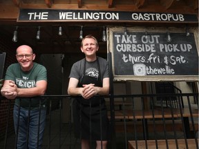 Owner Shane Waldron and chef Jonathan Korecki at the Wellington Gastropub in Ottawa