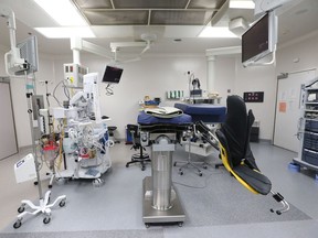 An operating room (OR) at the Ottawa Hospital. When will Ontario clear the backlog caused by the COVID-19 shutdown?