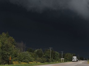 Weather just outside Winchester Ontario Monday Aug 24, 2020.
