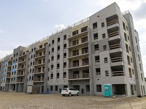 An affordable housing project by Lanewood Development Corporation is progressing on Grand River Avenue in Brantford.