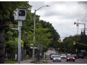 Photo radar and signage set up along Smyth Road in July. We need more of it in the city.