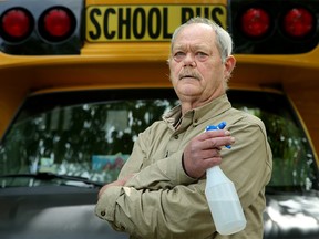 Bert van Ingen, 67, has been driving a school bus since 2014.