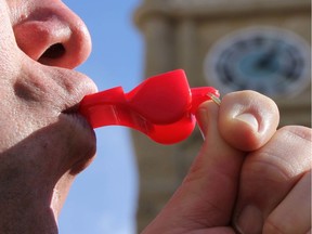 Photo illustration for story on whistle blowers.
