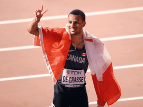 "We just have to wait and see going into next year with what's going to happen," Canadian Olympic medalist Andre De Grasse says.