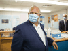 Ontario Premier Doug Ford tours a Toronto school to see the COVID-19 measures implemented as students return amidst the pandemic, Tuesday, September 1, 2020.