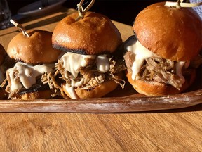 Pork sliders at Thr33's Co. Snack Bar