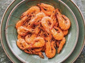 Boiled shrimp from Mosquito Supper Club.