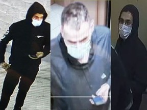 Three suspects to identify in Market and Centretown area break-ins over the past month.