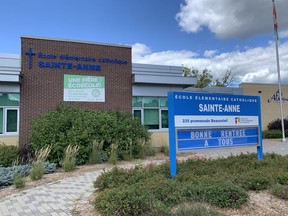 Sainte-Anne elementary school in Lowertown is one of the schools in Ottawa's French Catholic school board that has reported a student or staff testing positive for COVID-19.