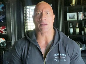 Actor Dwayne Johnson, also known as The Rock, announces that his wife Lauren Hashian, two daughters and himself tested positive for the coronavirus disease (COVID-19) but have recovered, in this still image from video made available on September 2, 2020 via social media. INSTAGRAM @THEROCK via REUTERS ATTENTION EDITORS - THIS IMAGE HAS BEEN SUPPLIED BY A THIRD PARTY. MANDATORY CREDIT. NO RESALES. NO ARCHIVES. ORG XMIT: SGP100