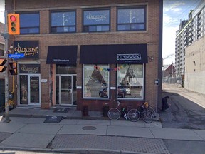 Google street view image of the Pressed Cafe on Gladstone.