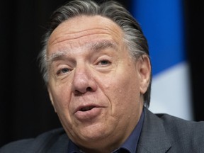 "It's time to think of others. It's not time to hold family parties," says Premier François Legault, seen in a file photo.