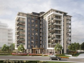 The Spencer is the third condo tower to be built at Greystone Village. The nine-storey building has 85 units.