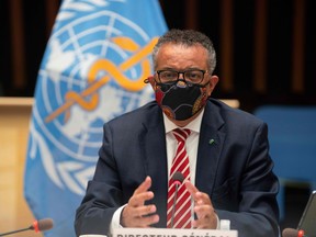 World Health Organization (WHO) Director-General Tedros Adhanom Ghebreyesus during a WHO meeting in Geneva last week. The WHO estimated Monday that 10 per cent of the world has been infected by the new coronavirus — way more than has been recorded.