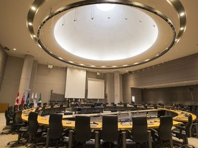 The Ottawa Council chamber in the time of COVID-19. The city's annual budget process is underway, and Coun. Laura Dudas urges restraint during precarious economic times.