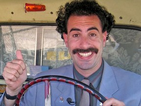 Sacha Baron Cohen in Borat Subsequent Moviefilm: Delivery of Prodigious Bribe to American Regime for Make Benefit Once Glorious Nation of Kazakhstan